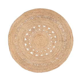 Jute Teppich Rund - Fair Rotan Natur - product