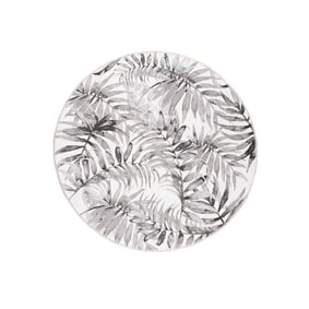 Boho Teppich Rund - Palmier Blätter Grau - product