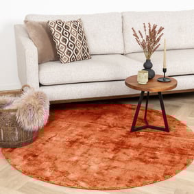 Viskose Teppich Rund - Pearl Terra
