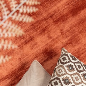 Viskose Teppich Rund - Pearl Terra - product