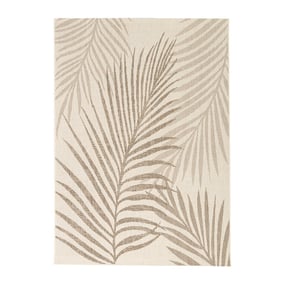 In- & Outdoor Jute Teppich - Nomad Leaves Creme - product