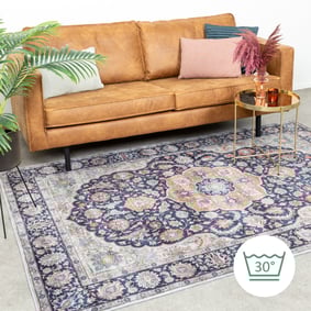 Teppich Vintage - Imagine Medaillon Blau