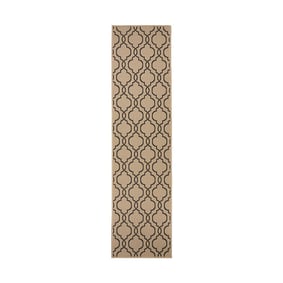 Balkon Teppich - Floreno Milan Beige Schwarz - product