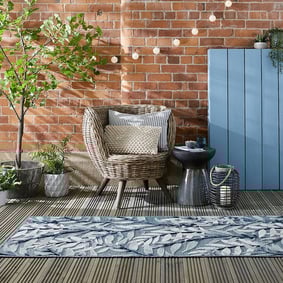 Balkon Teppich - Plazo Willow Blau