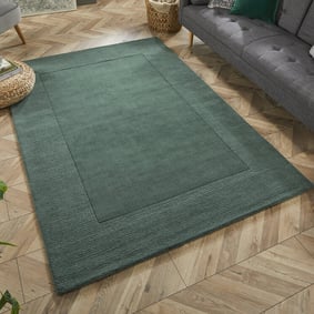 Einfarbiger Teppich - Tuscano Siena Dunkelgrün