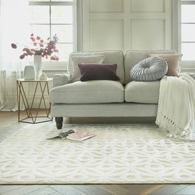 Abstrakter Teppich - Patno Clarissa Creme Weiß 