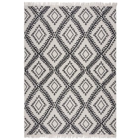 Geometrischer Teppich - Decio Alix Schwarz Weiß - product