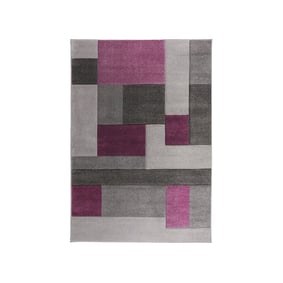 Moderner Teppich - Hando Cosmos Lila Grau  - product