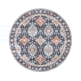 Teppich Vintage Rund - Imagine Oriental Blau - product
