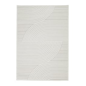 Teppich Modern - Nori Curves Weiß - product