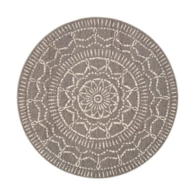 In- & Outdoor Teppich Rund - Porto Aztec Hellgrau - product