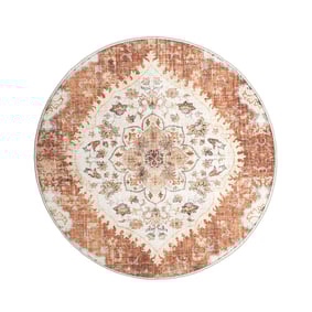 Vintage Gartenteppich Rund - Santo Mandala Terrakotta - product