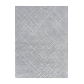 Waschbarer Berber Teppich - Furo Alisha Grau Weiß - product