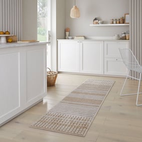 Waschbarer Läufer - Elto Stripe Beige