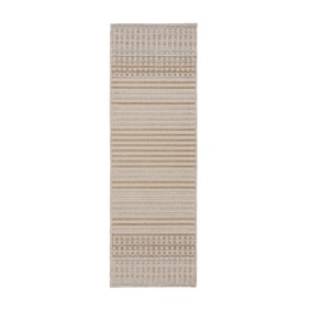Waschbarer Läufer - Elto Stripe Beige - product