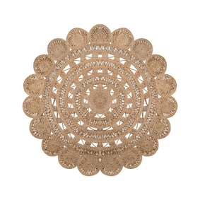 Jute Teppich Rund - Eduno Beige - product