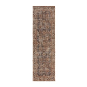 Jute Läufer - Mauro Vintage Braun Blau - product