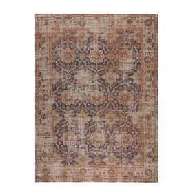 Jute Teppich - Mauro Vintage Braun Blau - product