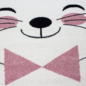 Kindertepppich Rund - Anna Katze Rosa - product