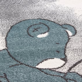 Teppich Kinderzimmer Rund - Anna Bär Blau - product