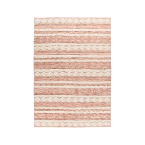 Boho Teppich - Basai 225 Rosa Creme - product