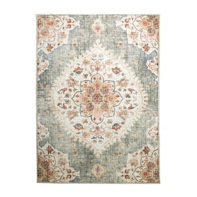 Vintage Gartenteppich - Santo Mandala Olivgrün - product