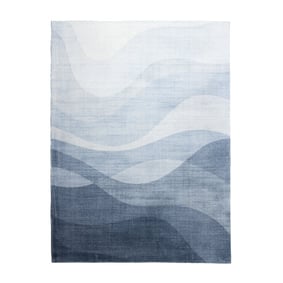 Moderner Teppich - Field Blau Grau - product