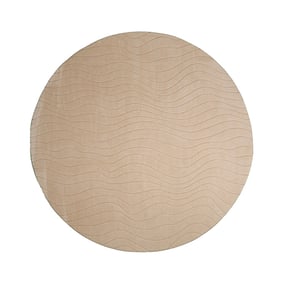 Runder Teppich Wohnzimmer - Charm Waves Beige - product
