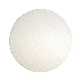 Runder Teppich Wohnzimmer - Charm Waves Weiß - product