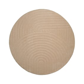 Runder Teppich Wohnzimmer - Charm Curves Beige - product