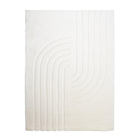 Hochflor Teppich - Carvy Curves Creme - product