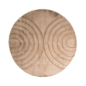 Hochflor Teppich Rund - Carvy Arches Taupe - product