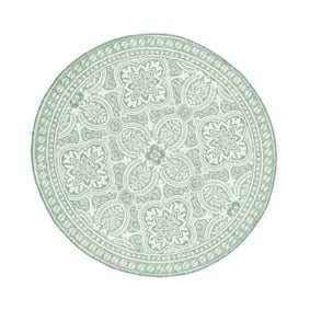 In- & Outdoor Teppich Rund - Summer Oriental Grün - product