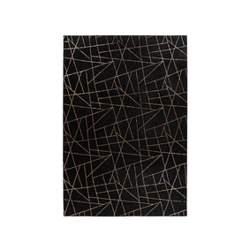 Geometrischer Teppich - Botticino 125 Schwarz Gold - product
