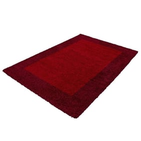 Hochflor Teppich - Edge Rot - product