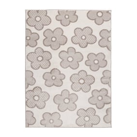 Teppich Kinderzimmer - Bowie Blume Creme - product