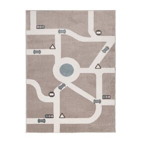 Teppich Kinderzimmer - Bowie Autobahn Taupe - product