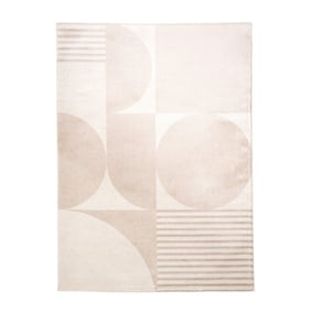 Skandinavischer Teppich - Aurora Circles Beige - product