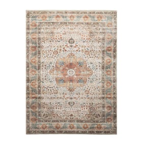 In- & Outdoor Teppich Vintage - Kairo Medaillon Creme Bunt - product