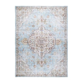 Orientteppich - Leyla Medaillon Hellblau - product