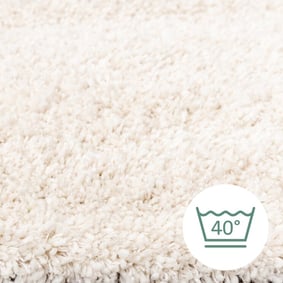 Waschbarer Hochflor Teppich - Tidy Weiss - product