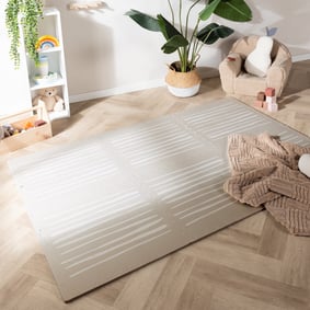Puzzlematte - Alfie Stripes Grau/Beige