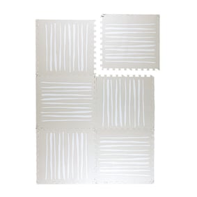 Puzzlematte - Alfie Stripes Grau/Beige - product