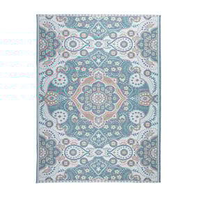 Outdoor Teppich Boho - Vedra Medaillon Blau - product