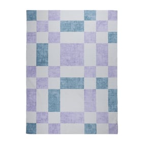 Retro In- & Outdoorteppich - Pop Cubes Lila - product