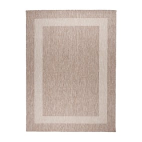 In- & Outdoor Teppich - Sierra Border Beige Creme - product