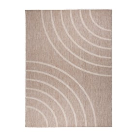 In- & Outdoor Teppich - Sierra Curves Beige Creme - product