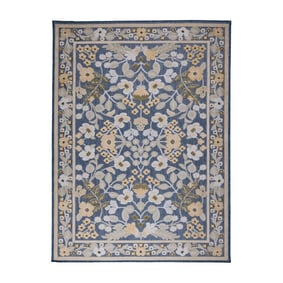 In - & Outdoorteppich - Bloom Oriental Blau - product