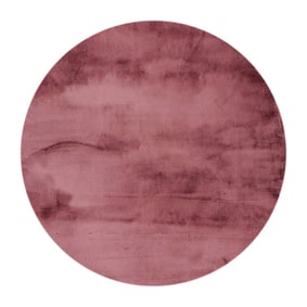 Hochflor Teppich Rund - Comfy Supreme Dunkelrosa - product