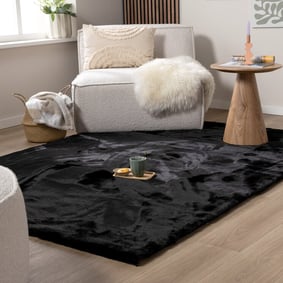 Hochflor Teppich - Comfy Supreme Schwarz